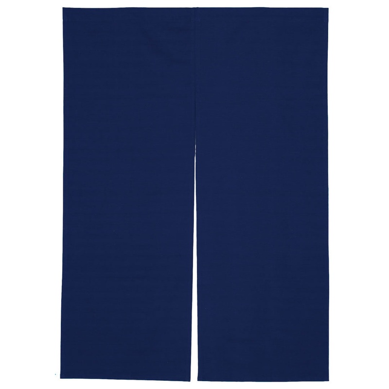 Noren Curtain Navy Tsumugi Ori Woven