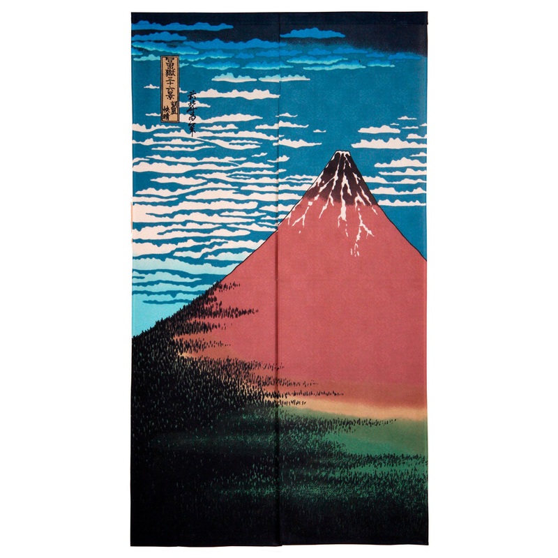 Noren Curtain with Mt. Fuji