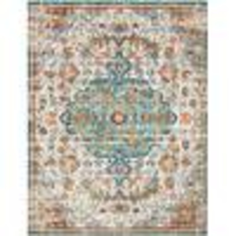 Unbranded Multi-Colored Polypropylene 6 ft. x 9 ft. Geometric Indoor Area Rug A46A1-rug-942