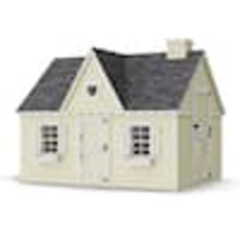 Little Cottage Co. 8 ft. x 10 ft. Victorian Outdoor Wood Playhouse with Floor 8×10 VP-PNK-FK
