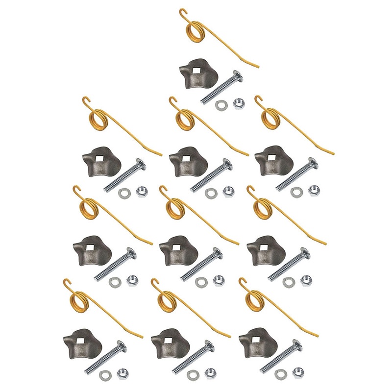 (10)Ten Teeth w/Brackets Fits New Holland Hay Rake 55 56 57 256 258 64562 792493