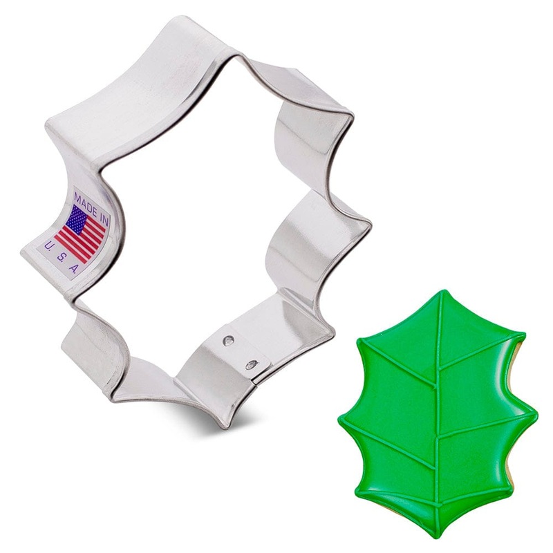 Holly Leaf Cookie Cutter 3 1/8″