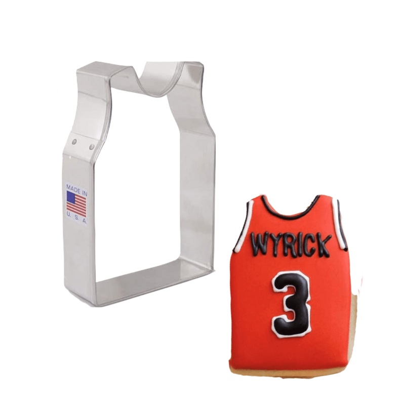 Sleeveless Basketball Jersey Cookie Cutter